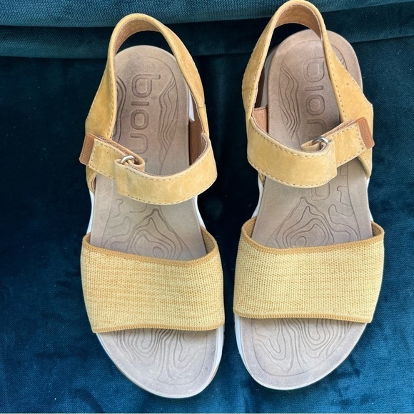 BIONICA NACOLA COMFORT SANDLE IN OCHRE YELLOW SIZE 7.5 - Picture 6 of 12